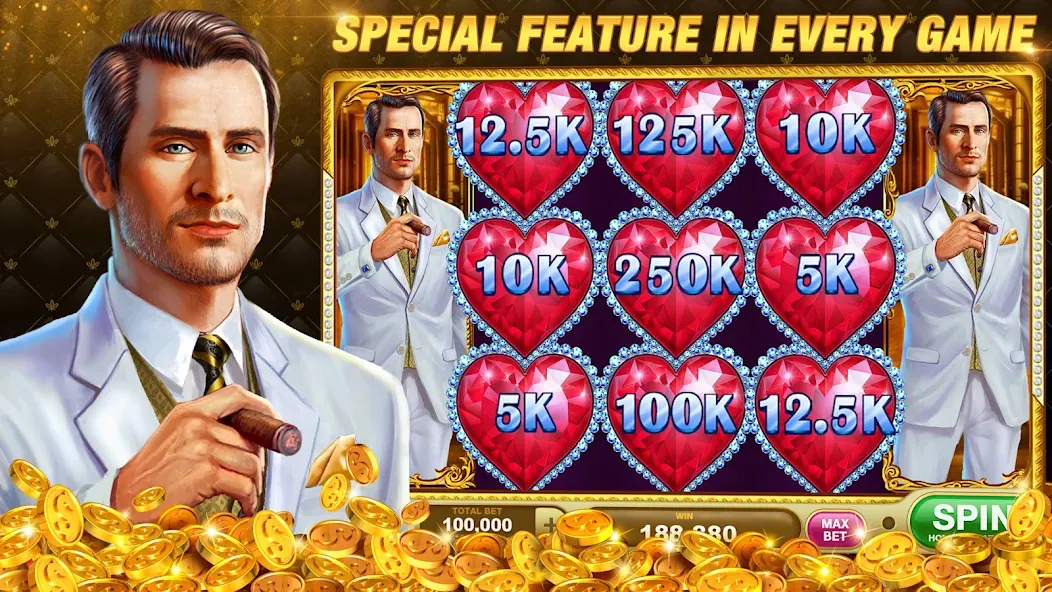 Скачать взломанную Slots Rush: Vegas Casino Slots (Слотс Раш)  [МОД Бесконечные деньги] — последняя версия apk на Андроид screen 1