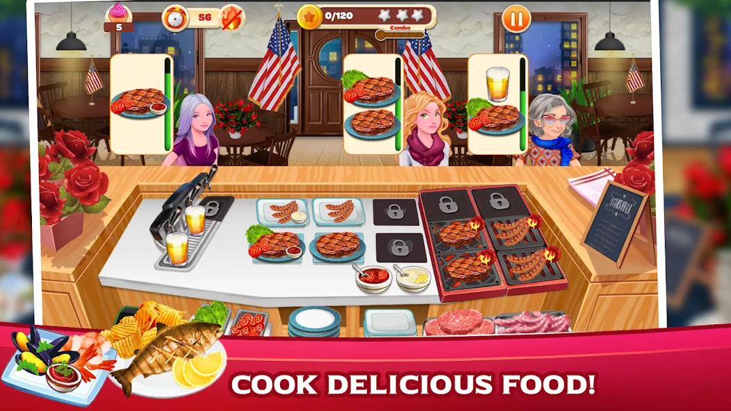 Взлом Cooking Mastery: Kitchen games  [МОД Все открыто] — полная версия apk на Андроид screen 3