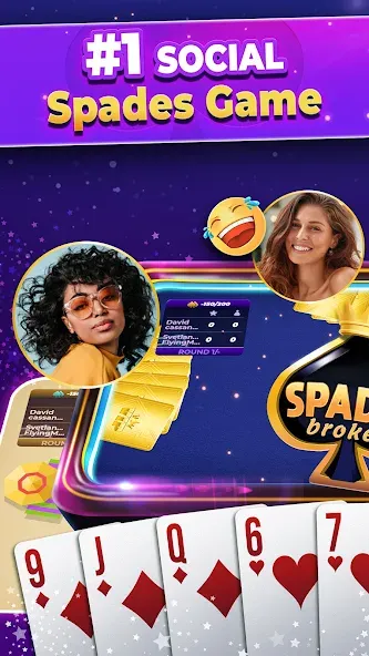 Скачать взломанную VIP Spades — Online Card Game (ВИП Спейдс)  [МОД Меню] — последняя версия apk на Андроид screen 2