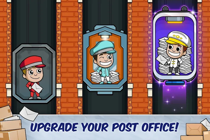 Взломанная Idle Mail Tycoon (Айдл Мейл Тайкун)  [МОД Все открыто] — полная версия apk на Андроид screen 4