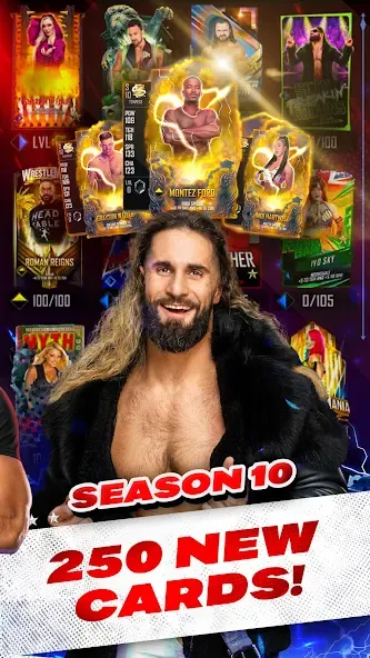 Скачать взлом WWE SuperCard — Battle Cards (ВВЕ СуперКард)  [МОД Меню] — стабильная версия apk на Андроид screen 2