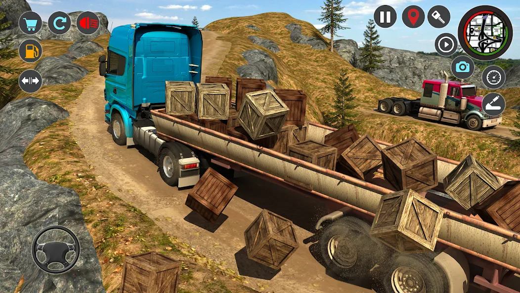 Скачать взломанную Transport Simulator Truck Game  [МОД Mega Pack] — последняя версия apk на Андроид screen 3