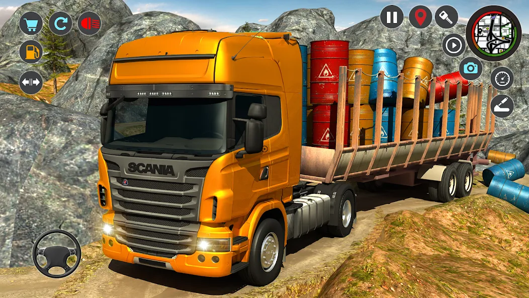 Скачать взломанную Transport Simulator Truck Game  [МОД Mega Pack] — последняя версия apk на Андроид screen 4