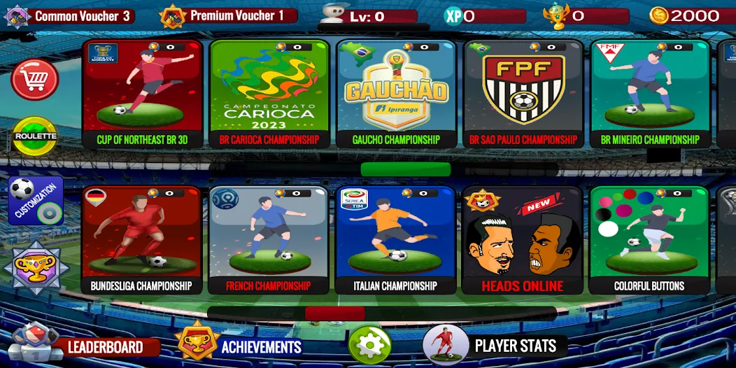 Скачать взломанную Button Football  [МОД Все открыто] — стабильная версия apk на Андроид screen 3
