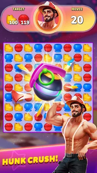 Взломанная Party Match (Диско матч)  [МОД Menu] — полная версия apk на Андроид screen 3