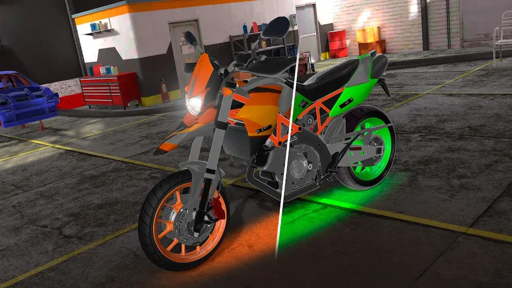 Скачать взлом Motorcycle Real Simulator (Мотоцикл Реальный Симулятор)  [МОД Mega Pack] — последняя версия apk на Андроид screen 2