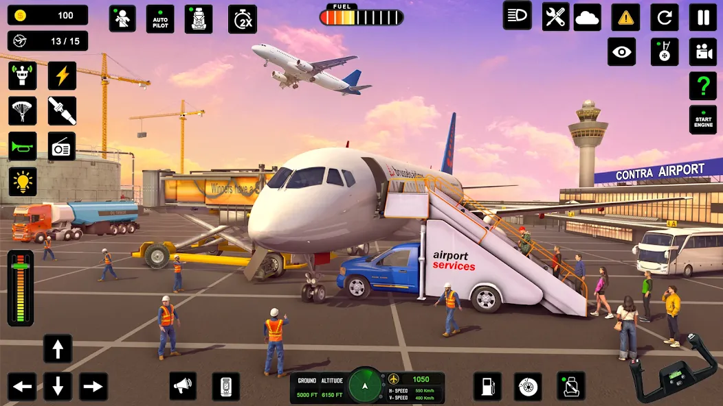 Скачать взлом City Pilot Cargo Plane Games (Сити Пилот Карго Плейн Геймс)  [МОД Menu] — полная версия apk на Андроид screen 3