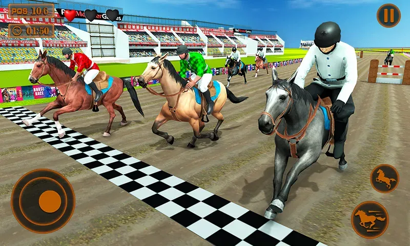 Взлом Mounted Horse Racing Games  [МОД Много денег] — полная версия apk на Андроид screen 2