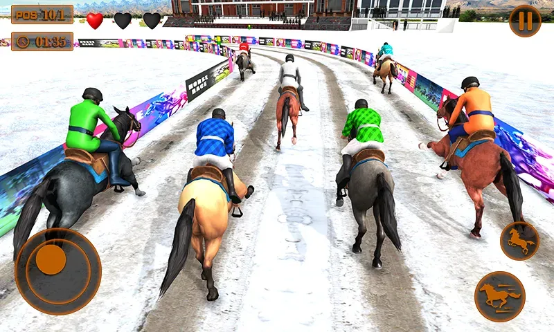 Взлом Mounted Horse Racing Games  [МОД Много денег] — полная версия apk на Андроид screen 3