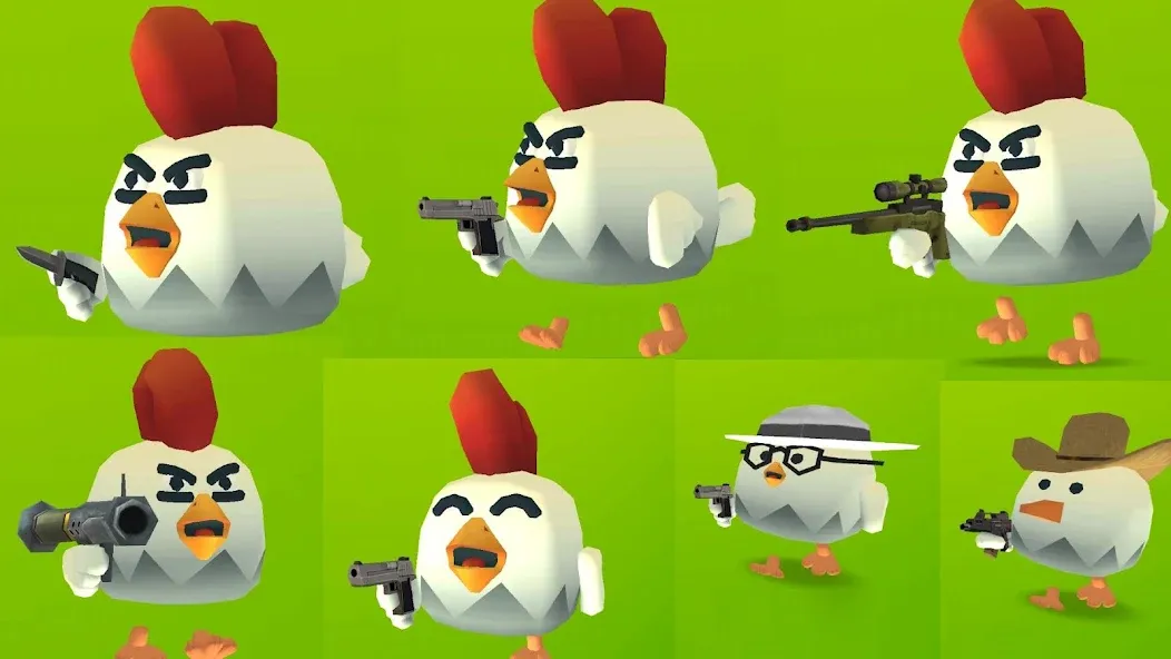 Скачать взлом Chicken Gun (Чикен Ган)  [МОД Menu] — последняя версия apk на Андроид screen 1