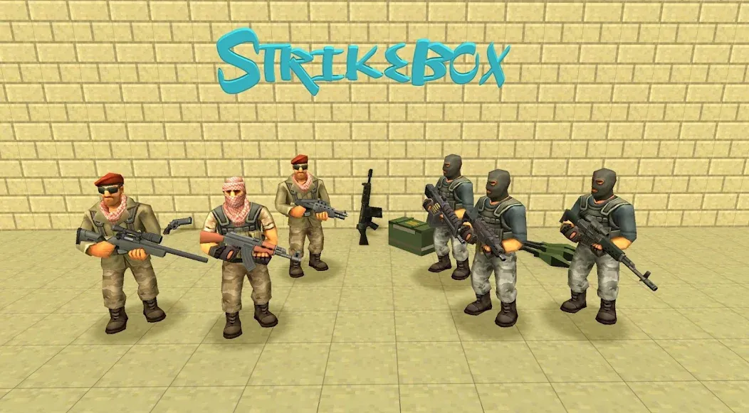 Взломанная StrikeBox: Sandbox&Shooter (Страйкбокс)  [МОД Бесконечные монеты] — полная версия apk на Андроид screen 4