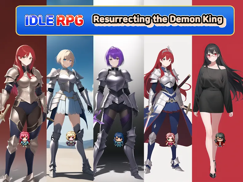 Взломанная Idle RPG : Reviving Demon King (Айдл РПГ)  [МОД Много денег] — стабильная версия apk на Андроид screen 1