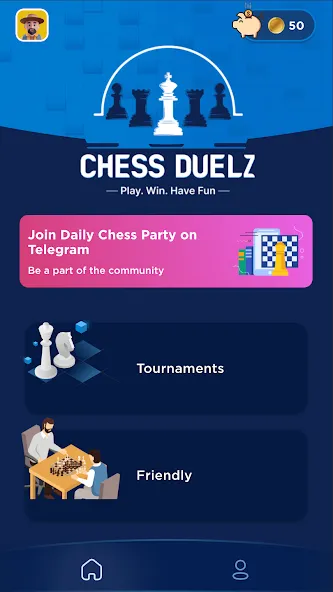 Взломанная Chess Duelz — An esports app (Шахматный Дуэльз)  [МОД Все открыто] — последняя версия apk на Андроид screen 1