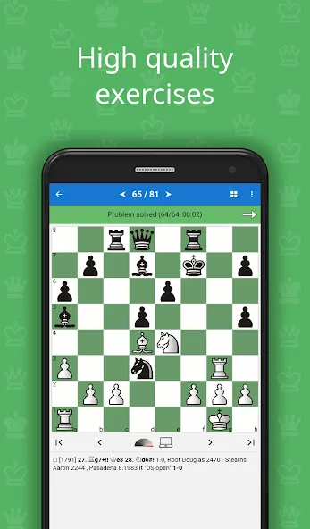 Взломанная Mate in 2 (Chess Puzzles)  [МОД Unlimited Money] — полная версия apk на Андроид screen 1