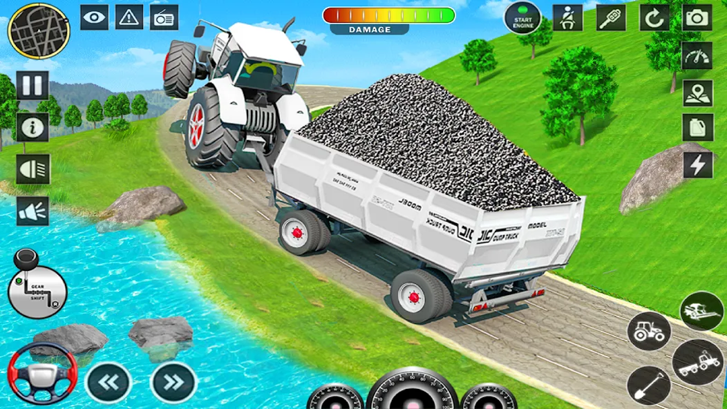 Взломанная Big Tractor Farming Simulator (Биг Трактор Фарминг Симулятор)  [МОД Бесконечные деньги] — стабильная версия apk на Андроид screen 1