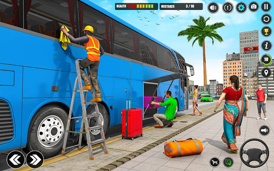 Взломанная City Bus Simulator 3D Bus Game (Симулятор городского автобуса 3D  игра   )  [МОД Бесконечные деньги] — полная версия apk на Андроид screen 3