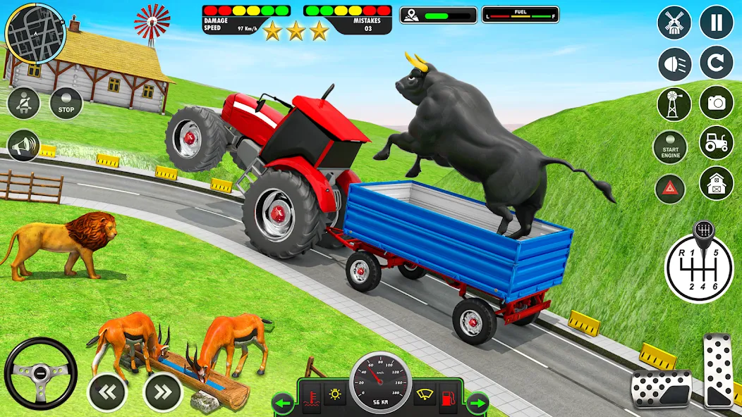 Взлом Animal Transport Truck Game 3D (Игра Грузовик для перевозки животных)  [МОД Бесконечные деньги] — последняя версия apk на Андроид screen 3