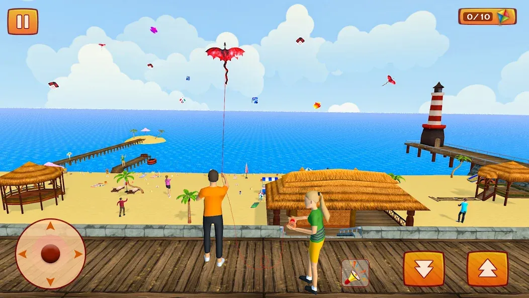 Скачать взломанную Kite Game: Kite Flying Game 3D  [МОД Много монет] — полная версия apk на Андроид screen 1