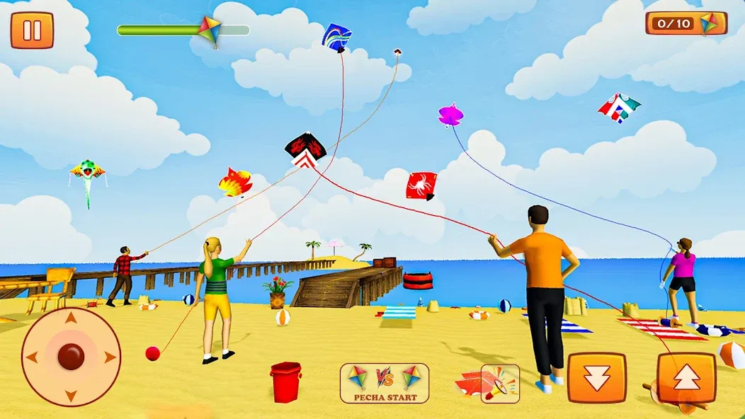 Скачать взломанную Kite Game: Kite Flying Game 3D  [МОД Много монет] — полная версия apk на Андроид screen 4