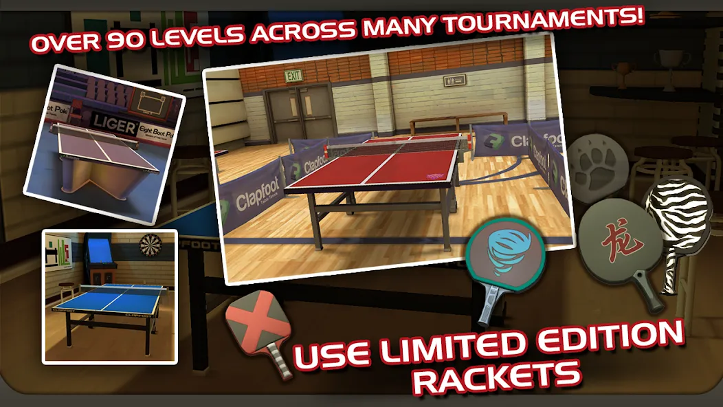 Взломанная Ping Pong Masters (Пингпонг мастера)  [МОД Много монет] — полная версия apk на Андроид screen 2