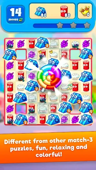 Взломанная Sugar Heroes — match 3 game  [МОД Unlimited Money] — последняя версия apk на Андроид screen 1