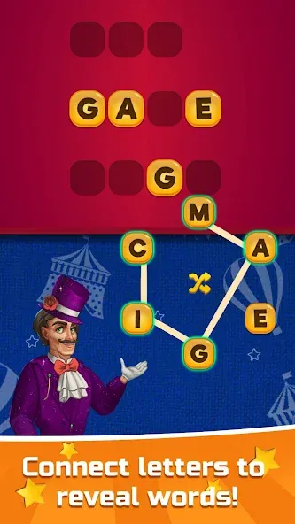 Взломанная Circus Words: Magic Puzzle  [МОД Меню] — полная версия apk на Андроид screen 3