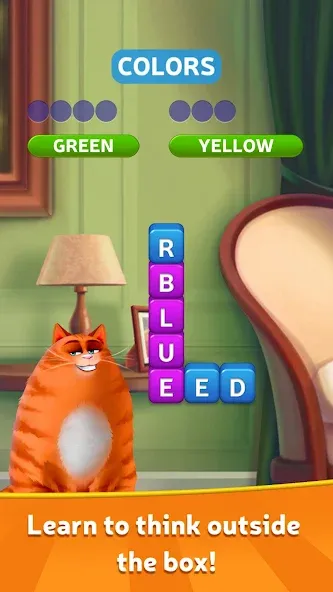 Скачать взломанную Kitty Scramble: Word Game  [МОД Menu] — стабильная версия apk на Андроид screen 1