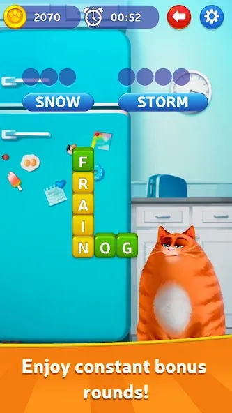 Скачать взломанную Kitty Scramble: Word Game  [МОД Menu] — стабильная версия apk на Андроид screen 3