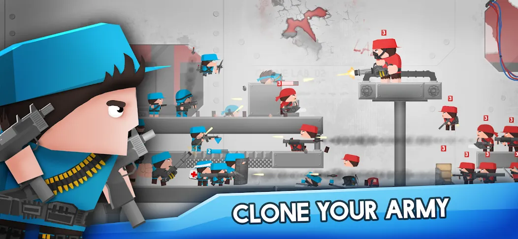 Взлом Clone Armies: Battle Game (Клоун армии)  [МОД Menu] — последняя версия apk на Андроид screen 1