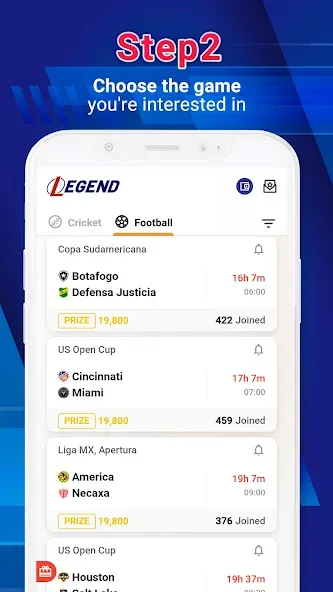 Взломанная Legend Fantasy- Fantasy sports (Легенда фэнтези)  [МОД Mega Pack] — стабильная версия apk на Андроид screen 3