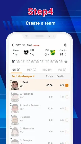 Взломанная Legend Fantasy- Fantasy sports (Легенда фэнтези)  [МОД Mega Pack] — стабильная версия apk на Андроид screen 5