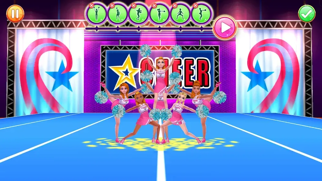 Скачать взломанную Cheerleader Champion Dance Now  [МОД Mega Pack] — полная версия apk на Андроид screen 2