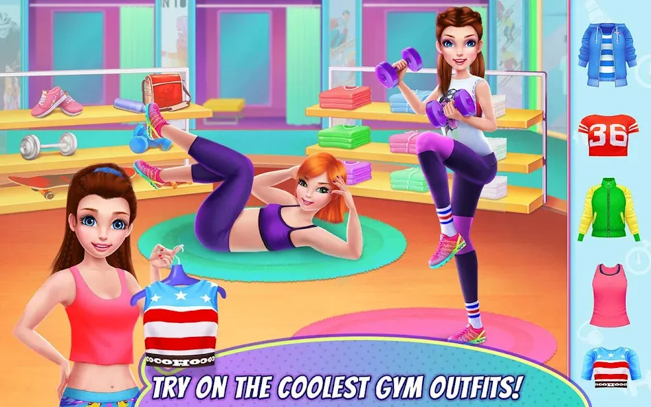 Скачать взлом Fitness Girl — Dance & Play  [МОД Unlimited Money] — последняя версия apk на Андроид screen 1