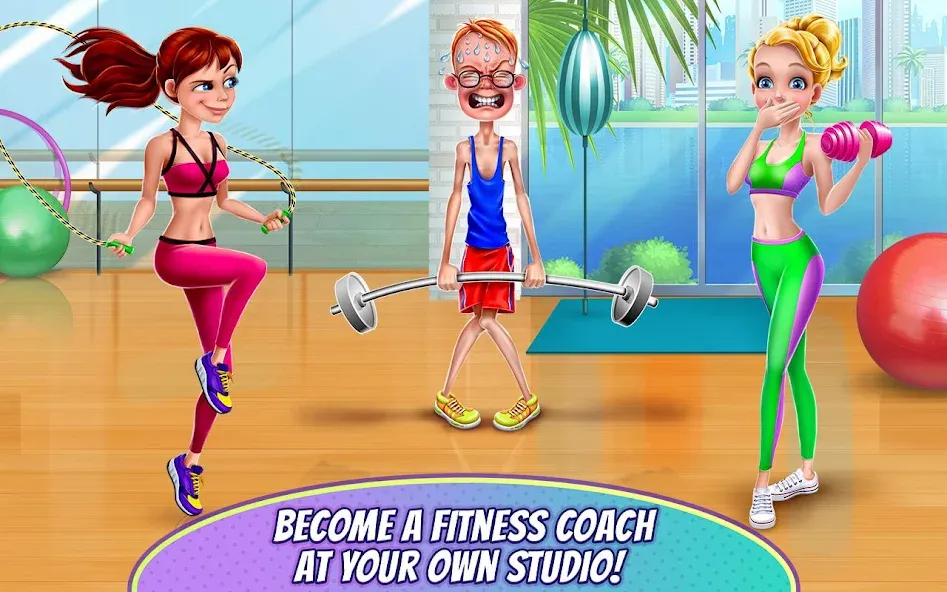 Скачать взлом Fitness Girl — Dance & Play  [МОД Unlimited Money] — последняя версия apk на Андроид screen 2