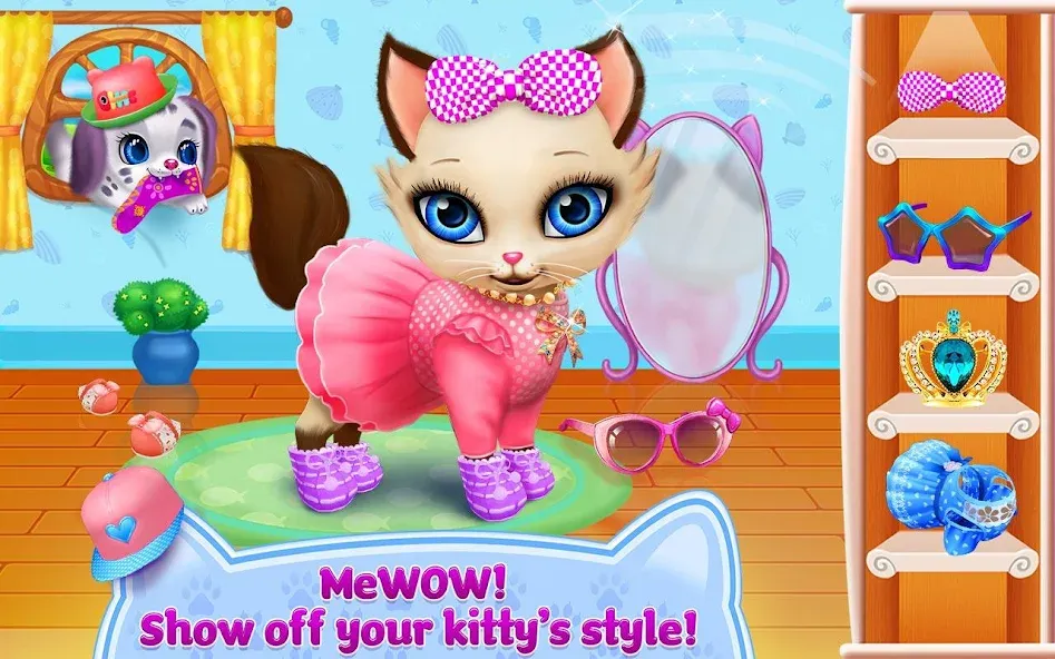 Скачать взломанную Kitty Love — My Fluffy Pet  [МОД Бесконечные деньги] — полная версия apk на Андроид screen 1