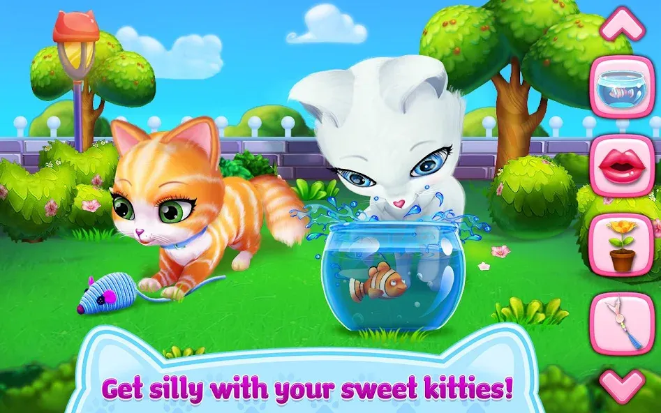 Скачать взломанную Kitty Love — My Fluffy Pet  [МОД Бесконечные деньги] — полная версия apk на Андроид screen 2