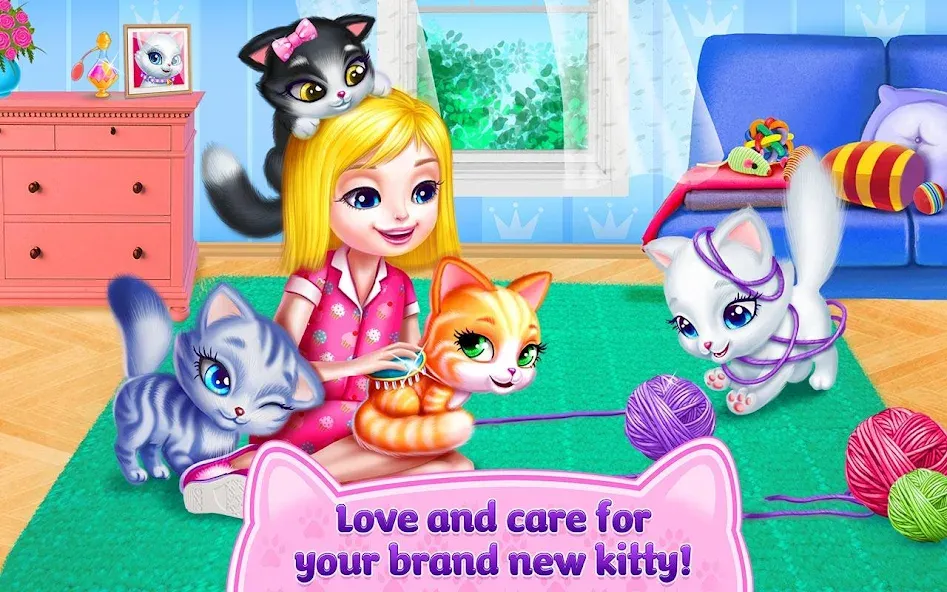 Скачать взломанную Kitty Love — My Fluffy Pet  [МОД Бесконечные деньги] — полная версия apk на Андроид screen 5