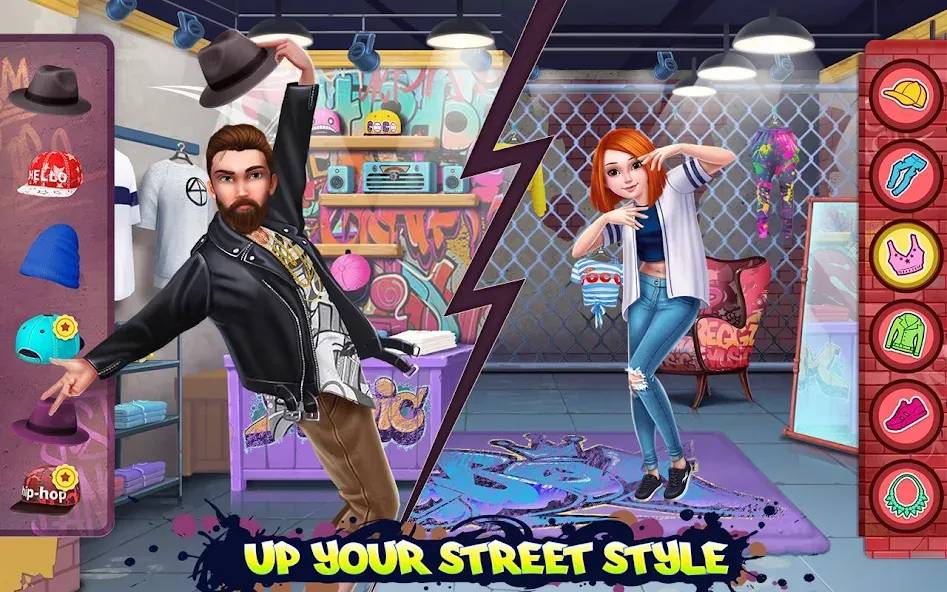 Скачать взломанную Hip Hop Battle — Girls vs Boys  [МОД Unlimited Money] — стабильная версия apk на Андроид screen 2