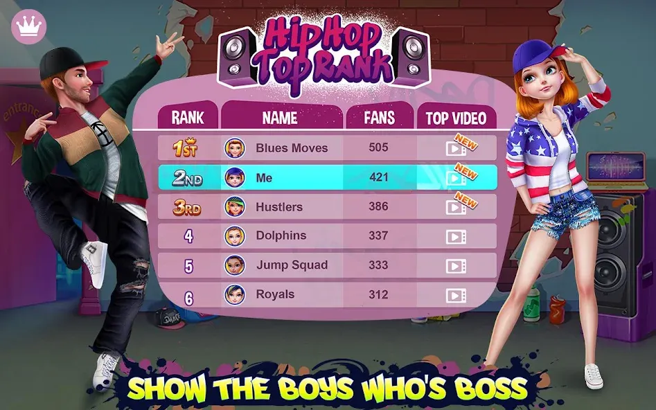 Скачать взломанную Hip Hop Battle — Girls vs Boys  [МОД Unlimited Money] — стабильная версия apk на Андроид screen 5