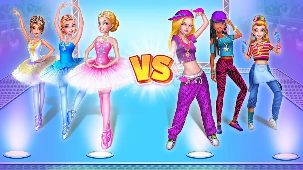 Взломанная Dance Clash: Ballet vs Hip Hop  [МОД Бесконечные монеты] — полная версия apk на Андроид screen 1