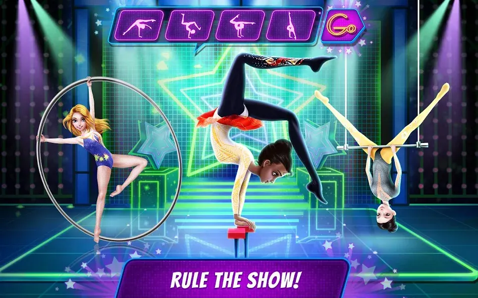 Взлом Acrobat Star Show — Girl Power  [МОД Много денег] — стабильная версия apk на Андроид screen 1