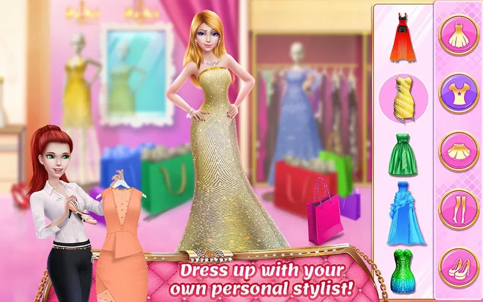 Взломанная Rich Girl Mall — Shopping Game  [МОД Unlimited Money] — последняя версия apk на Андроид screen 1