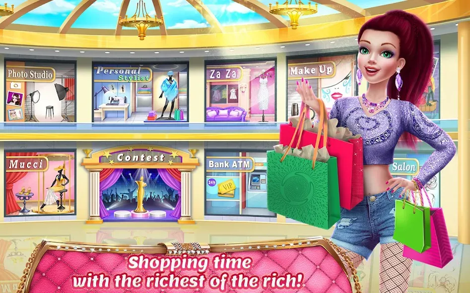 Взломанная Rich Girl Mall — Shopping Game  [МОД Unlimited Money] — последняя версия apk на Андроид screen 4