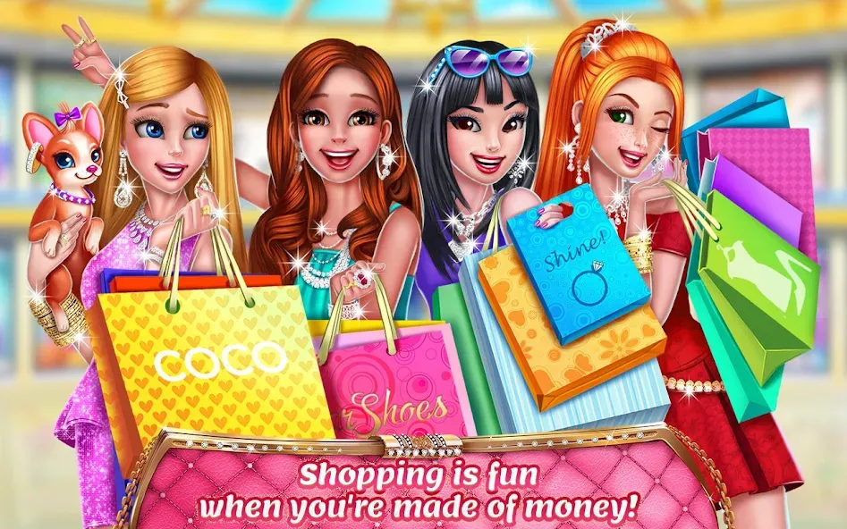 Взломанная Rich Girl Mall — Shopping Game  [МОД Unlimited Money] — последняя версия apk на Андроид screen 5