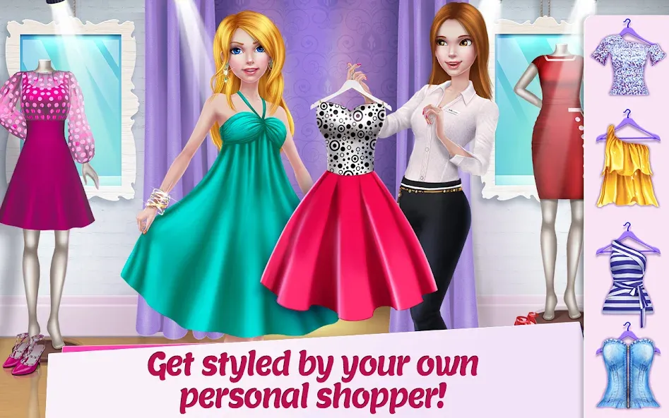 Взломанная Shopping Mall Girl: Chic Game  [МОД Много монет] — последняя версия apk на Андроид screen 3