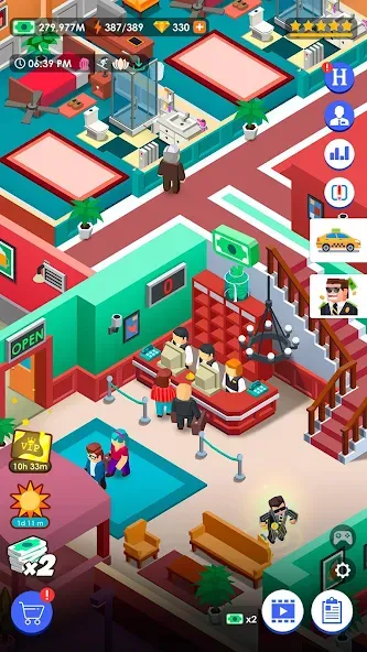 Скачать взломанную Hotel Empire Tycoon－Idle Game  [МОД Бесконечные монеты] — стабильная версия apk на Андроид screen 5