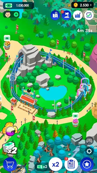 Взлом Idle Theme Park Tycoon (Айдел Тем Парк Тайкун)  [МОД Меню] — последняя версия apk на Андроид screen 4