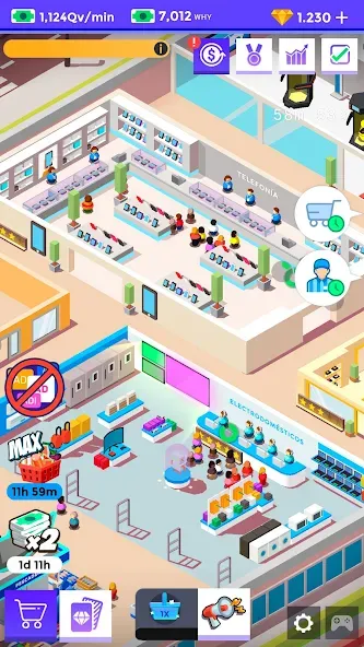 Взломанная Idle Supermarket Tycoon－Shop (Айдл Супермаркет Тайкун)  [МОД Много монет] — последняя версия apk на Андроид screen 5