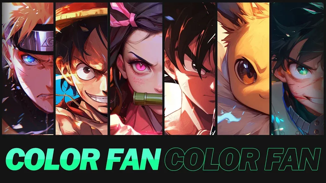 Взлом Color Fan — Color By Number (Цветной веер)  [МОД Menu] — стабильная версия apk на Андроид screen 1