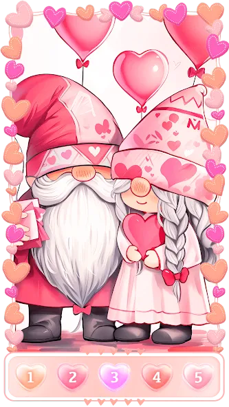 Взломанная Love, Heart Coloring Book  [МОД Много денег] — полная версия apk на Андроид screen 1